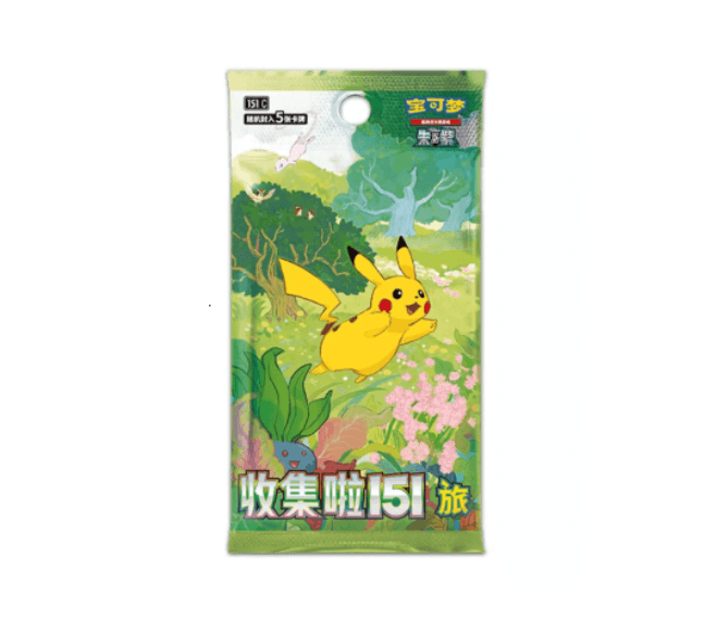 Original Pokémon TCG Collect 151 - Journey [151C] Chinese Booster Pack