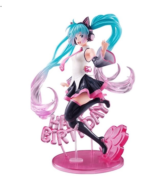 Оригінальні Аніме Фігурки Hatsune Miku Happy Cat Ver. AMP Figure