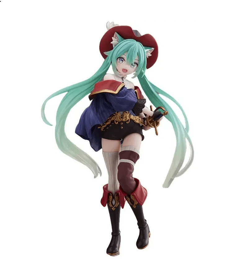Оригінальні Аніме Фігурки Hatsune Miku Wonderland Figure Puss in Boots Ver.
