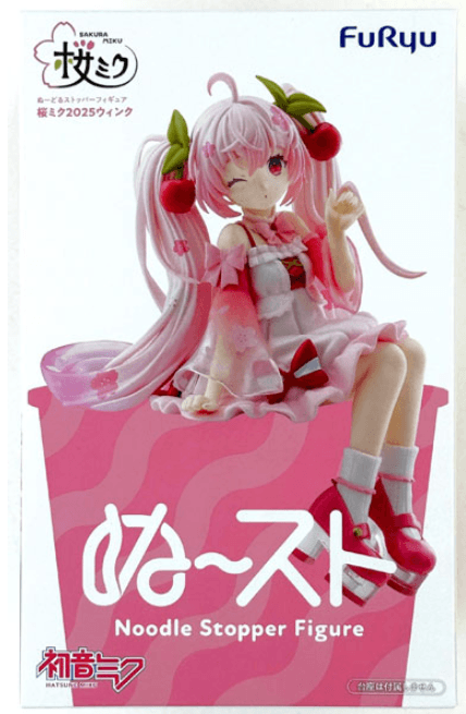 Оригінальна Аніме Фігурка Сакура Міку Hatsune Miku Noodle Stopper 2025 Wink Ver. FuRyu