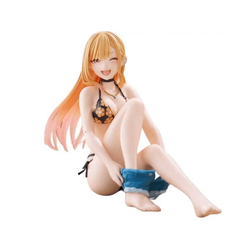 Оригінальні Аніме Фігурки My Dress-Up Darling Desktop Cute Figure Marin Kitagawa Measured Swimsuit Ver.