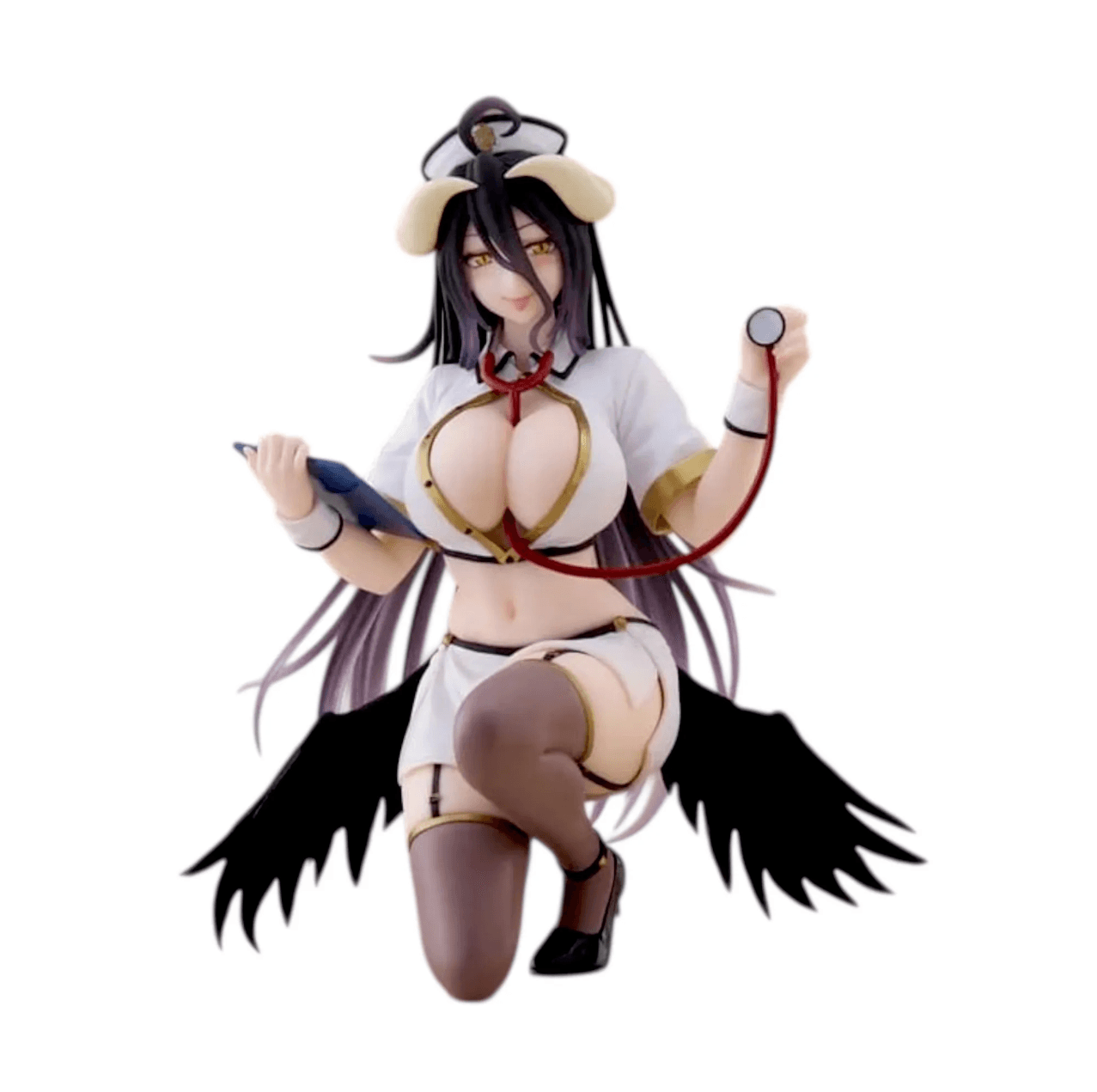 Оригінальні Аніме Фігурки Overlord Desktop Cute Figure Albedo Nurse ver.