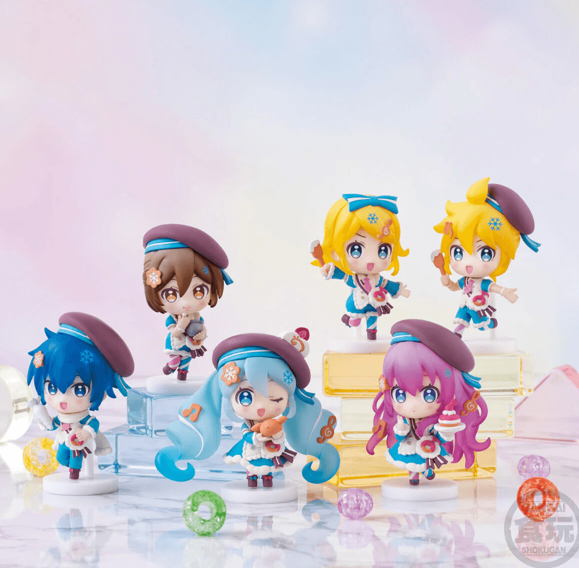 Оригінальні Аніме Фігурки Snow Miku 2026 Collection 8-Pcs Box Set.