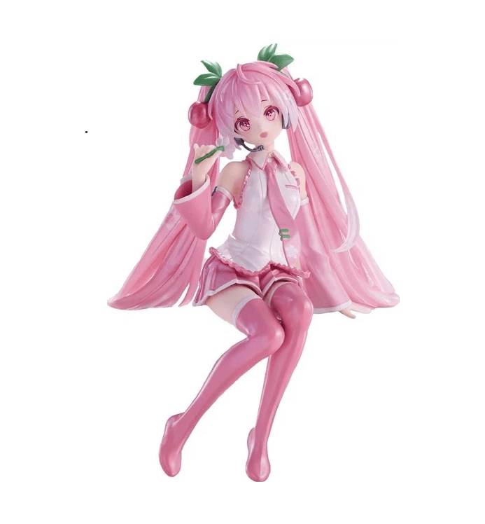 Оригінальні Аніме Фігурки Hatsune Miku Noodle Stopper Figure Sakura Miku 2024 Pearl Color Ver.